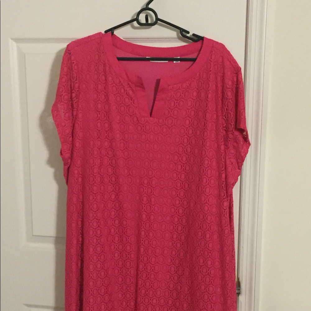 Isaac Mizrahi Pink Lace Dress